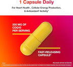 MegaRed Advanced CoQ10 Supplements- 200mg Per Serving, Powerful Antioxidant that Supports Cellular Energy Production and Protects Against Free Radicals*- 30 Coenzyme Q10 Capsules, 30 Servings