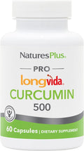 NaturesPlus PRO Longvida Curcumin 500 mg - 60 Capsules - Promotes Healthy Free Radical Protection - Non-GMO, Vegan & Gluten Free - 60 Servings