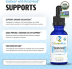Dr. Green Mom Organic VaxClear with Metal Mend, Herbal Heavy Metal Detox Drops for Kids and Infants with Chlorella, Turmeric, Cilantro and Milk Thistle to Cleanse and Support Immune Response