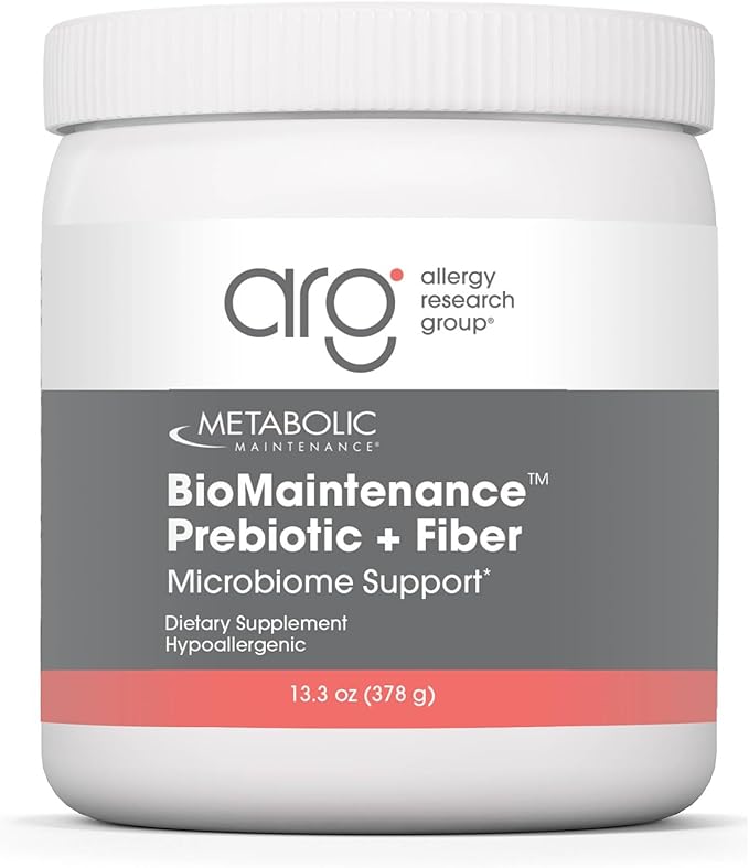 Metabolic Maintenance BioMaintenance Prebiotic + Fiber Powder - Supports Gut Health & Immune Function - Pure, Easy Add-in with No Sweeteners or Fillers (378g / 60 Servings)
