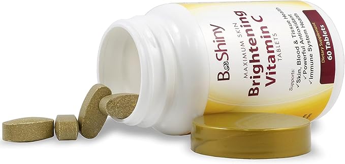 Vitamin C Complex 1000 mg Tablets for Skin Lightening Brightening Antioxidant with Rose Hips and Bioflavinoids Immune Support Supplement Healthy Aging Builds Energy and Overall Well Being