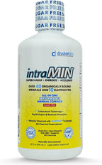 Drucker Labs - intraMIN Organic Liquid Minerals Supplement for Men, Women, Kids, Immune and Muscle Support, Non GMO, Gluten Free, Vegan, Electrolytes, Sugar Free (32 oz.,Unflavored)