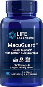 Life Extension MacuGuard Ocular Support 90 softgels with Saffron & Astaxanthin