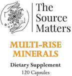 Multi-Rise Minerals Daily Multi-Mineral Supplement with Highly Absorbed Chelated Minerals for Bone, Muscle, Nerve, and Digestive System Support (120 Capsules)