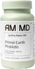 Amy Myers MD Primal Earth Probiotic - Digestive & Immune Support Supplement - Soil-Based Probiotic - Gluten-Free & Non-Dairy - Paleo-Friendly Adult Health Supplement - 30 Capsules