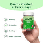BeLive Fiber Gummies - Prebiotic Fiber Supplement with Chicory Root & Inulin for Digestive Support & Overall Gut Health I Vegan, Sugar Free Gummies for Adults & Children - Apple Flavor | 2-Pack