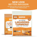HANDPICK Lakadong High Curcumin Turmeric Powder (226g/ 8oz) Non GMO, Gluten Free, 100% Raw, Sourced from India, High Curcumin, Premium Quality, Packed in Resealable Ziplock Pouch
