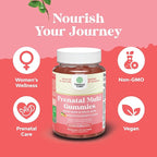 Natures Craft Vegan Prenatal Gummies for Women - Gummy Prenatal Vitamins for Women with Iron Folic Acid and Superfruit Blend - Chewable Vitamins Gummy Formula (Pineapple Mango) - 90 Count
