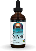 Source Naturals Ultra Colloidal Silver - Liquid Supplement for Immune System Support - 10 ppm - 4 oz