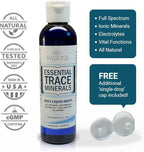 Waiora Essential Trace Minerals | Help Replenish Lost/Depleted Mineral | 60+ Ionic Trace Minerals | Support Body’s Vital Functions, pH Balance | Plus Electrolytes for Hydration (4 Bott /192 serv)