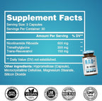 Benevolent NAD+ Supplement 1050mg, Max Absorption 3in1 NAD Supplements for Women & Men with Nicotinamide Riboside, Trans-Resveratrol & TMG, NAD Plus for Cellular Energy, Brain Support & Aging, 90 Caps