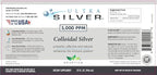 Ultra Silver® Colloidal Silver | 5,000 PPM, 32 Oz (946mL) | Mineral Supplement | True Colloidal Silver - 4 oz Dropper Bottle (Empty) Included for Dispensing!