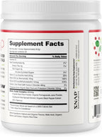 Snap Supplements Organic Beet Root Powder Nitric Oxide Supplement for Men & Women, Red Spinach & Pomegranate, Supports Healthy Energy & Blood Pressure Already in Normal Range, 30 Servings, Cherry Lime