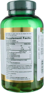 Nature's Bounty Fish Oil 1000 mg Omega-3, 220 Odorless Softgels (Pack of 3)