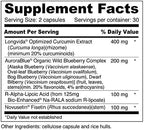 Wellness Resources Brain Protector Longevity Supplement with Novusetin Fisetin, Longvida Curcumin, AuroraBlue Wild Blueberry and na-RALA. Senolytic, Nerve & Brain Support (60 Vegetarian Capsules)