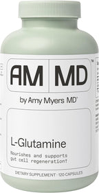 Amy Myers MD L-Glutamine Capsules - Digestion Supplement to Aid Healthy Gut Barrier - Supports Muscle Recovery & Aids Against Sweet Cravings - Formula for Immune Health - 120 Capsules (60 Capsules)