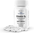 Nivagen Vitamin D3 50,000 IU (1250 mcg) | Once Weekly Dose | 100 Capsules (100 Weeks, Approx. 2 Years Supply) | Easy to Swallow | Bone, Muscle & Immune Support | Non-GMO, Gluten Free | Made in USA
