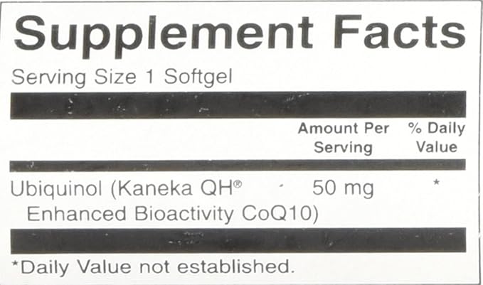 Swanson Ubiquinol 50 Milligrams 60 Sgels