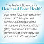 Silver Fern Vitamin K2-D3 Supplement Brand - Natural, Non-Synthetic - K2-7 as Menaquinone-7 (MK-7) - D3 as cholecalciferol - Bone, Heart & Energy Support (1 Bottle - 30 Capsules - 30 Servings)