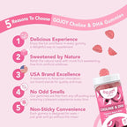 GOJOY NATURALS Prenatal Gummies with Choline & DHA - Preconception, Pregnancy & Postnatal Vitamins for Women - Choline 250mg + DHA 150mg - Vegan, Sugar-Free, Non-GMO