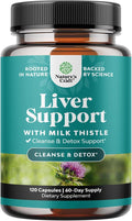 Natures Craft Liver Cleanse Detox & Repair 120 Capsules - Herbal Liver Support Milk Thistle Supplement - Silymarin Milk Thistle Supplements with Dandelion Root, Choline, Beetroot & Artichoke Extract