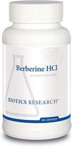 BIOTICS RESEARCH Berberine HCl, Botanical Berberine Supplement 500mg Per Serving - Supports Heart Health, Immune System, Healthy GI, Healthy Cholesterol, Gluten Free - 90 Capsules