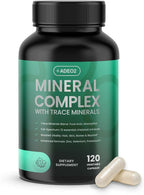 Premium Blend of 52 Trace Minerals Complex with Essential Minerals in Chelated Form – All Natural and 100% Organic - 120 Capsules - Full Spectrum Ionic Mineral Blend - Safe for Women and Men