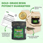 Wellness Nest Gold Grade Pure Himalayan Shilajit Resin: Ultimate Potency for Men & Women - 24k Gold, 75%+ Fulvic Acid, Lab Test Report Included - 30g (1 Pack), 75 Servings