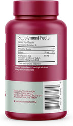Stabilized R-Lipoic Acid 300 mg per Serving — Pure R Alpha Lipoic Acid (R-ALA) High Potency Active R Isomer Antioxidant Nerve & Metabolism Support — NSF Certified Non-GMO Vegan 60Capsule