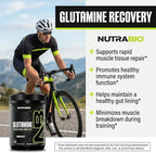 NutraBio Pure L-Glutamine Powder, 100 Servings L-Glutamine Supplement, Amino Acid, Pure Grade, Glutamina, Absolutely no Additives, Fillers or Excipients, Muscle Recovery Supplement - (500 Grams)