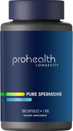 ProHealth Pure Spermidine 1 mg | 180 Capsules | Plant-Based Wheat Germ Extract for Cellular Renewal & Autophagy Support | Non-GMO, Triple Lab-Tested, GMP-Certified