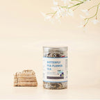 50 Dried Blue Butterfly Pea Flower Tea Bags | Thai Herbal Tea | Blue Purple Pea Tea | Caffeine-Free, Gluten-Free, Non-GMO | Ideal for Cooking, Iced Tea, Coolers, Cocktails and Mocktails