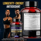 VITAMISAN Resveratrol NAD+ Quercetin Berberine & CoQ10 – Longevity & Antioxidant Support – 3 Bottles (270 Capsules) – Made in USA