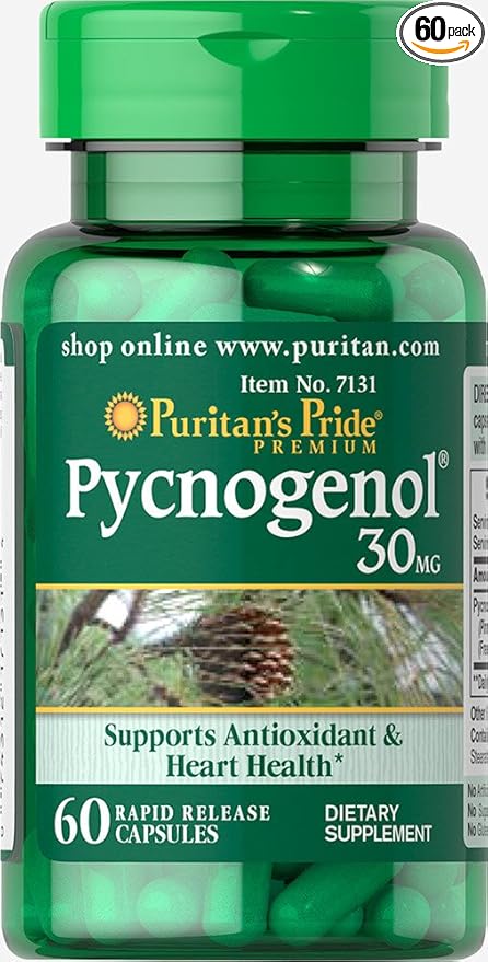 Puritan's Pride Pycnogenol 30 mg Tablets, 60 Count