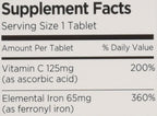 VITRON-C High Potency Iron Plus Vitamin C Tablets - 60 Ea - 3 pack