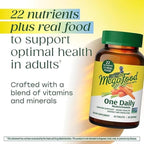 MegaFood One Daily Multivitamin for Women and Men, Immune Support Supplement with Real Food, Vitamin C & Vitamin B, Bone Health, Cellular Energy Metabolism, Vegetarian, Non-GMO, 180 Tablets