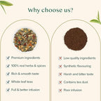 VAHDAM, Chamomile Mint Citrus Green Tea Leaves (50+ Cups, 3.5 oz) Essential Herbs | Green Tea Leaves, Chamomile, Peppermint, Spearmint, Orange Peels, Lemongrass | High Elevation Grown | Vacuum Sealed