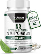 Probase Nutrition Nicotinamide Riboside - NAD Supplement to Boost Levels of NAD 30ct/500mg, 30-Day Supply