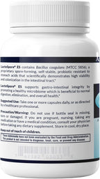 AFI LactoSpore® ES Spore Probiotic | 5B CFU Heyndrickxia Coagulans | Supports Gut, Digestive, Immune & Vaginal Health | Positive Mood Balance I Dairy, Gluten & Soy Free | Made in USA - 60 Capsules