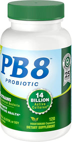 Nutrition Now PB8 Pro-Biotic Vegetarian Acidophilus - Pack of 3-120 Capsules Each