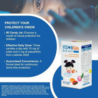 OMEGOR Lutein and Zeaxanthin Supplement for Kids Eyes (60 Chocolate Dragèes) - Vision Kids Blue Light Eyesight Supplement for Retina Protection