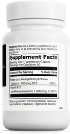 DAVINCI Labs - 5-MTHF/B12 MC 2000-60 Capsules