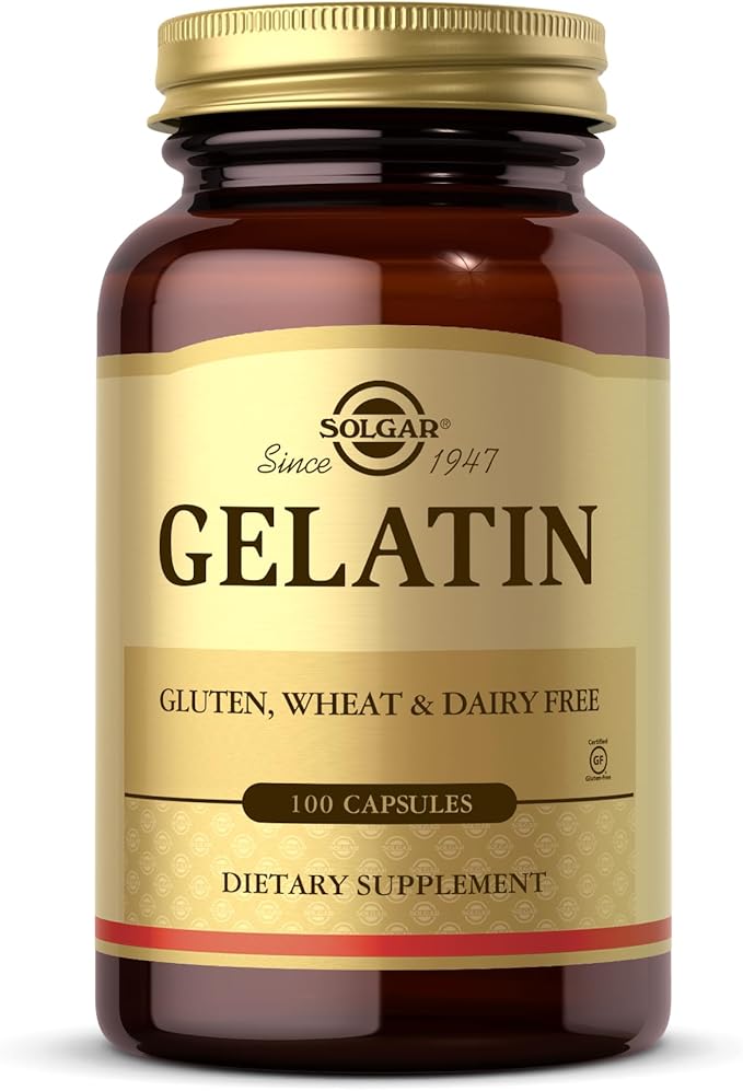 Solgar Gelatin Capsules with Calcium Carbonate, 100 Count