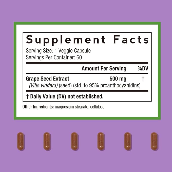 Doctor's Recipes Grape Seed Extract and Alpha GPC Choline Supplement