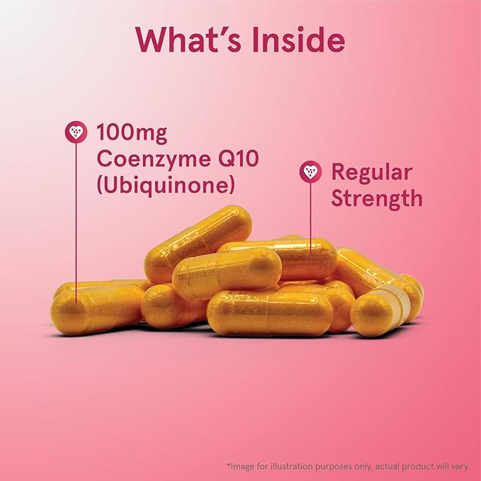 Jarrow Formulas Co-Q10 100 mg - 60 Veggie Caps - Antioxidant Support for Mitochondrial Health, Energy Production & Cardiovascular Function - Up to 60 Servings