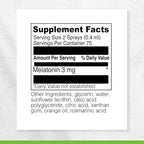 DAVINCI Labs Liposomal Melatonin Spray - Sleep Support Supplement - Bedtime Spray with 3mg Melatonin Per Serving - Fast-Acting Formula - Supports Restful Sleep - 30 mL