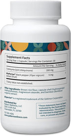 Pattern Wellness CoQ10 – 200mg Ubiquinone with BioPerine® Black Pepper Extract – Cellular Energy & Vitality Support – Non-GMO – 60 Vegan Capsules*