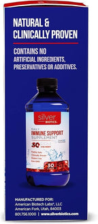 Silver Biotics 30 PPM Extra Strength Daily Immune Support Supplement with Patented Multivalent Silversol Technology | The Perfect Daily Defense Boost for Your Immune System | 16 Fl Oz
