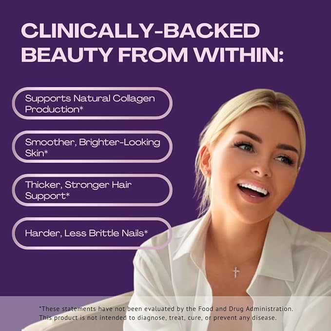 Sarez GlowBoost Collagen Booster — MSM, Bamboo Silica, Astaxanthin, Pomegranate, Biotin & Grape Seed — Supports Collagen Production & Protection, Skin Renewal, Hair & Nail Strength — 30 Day Supply