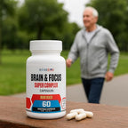 Brain & Focus Nootropic Super Complex Supplement for Brain Support and Performance, Improved Focus Memory and Mental Performance